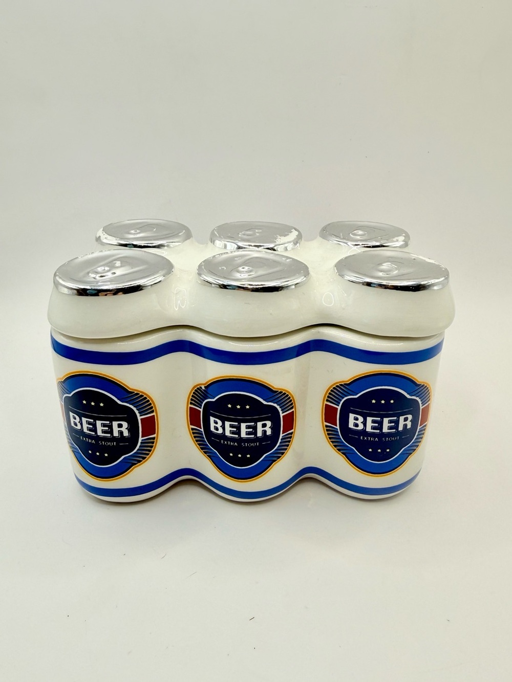 Urban Outfitters Beer Scented Candle Ceramic Six-Pack Can Design